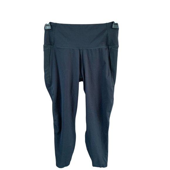 All In Motion Womens Large Legging Black Pants mesh panel Gym Sports Athletic Co - Picture 1 of 4